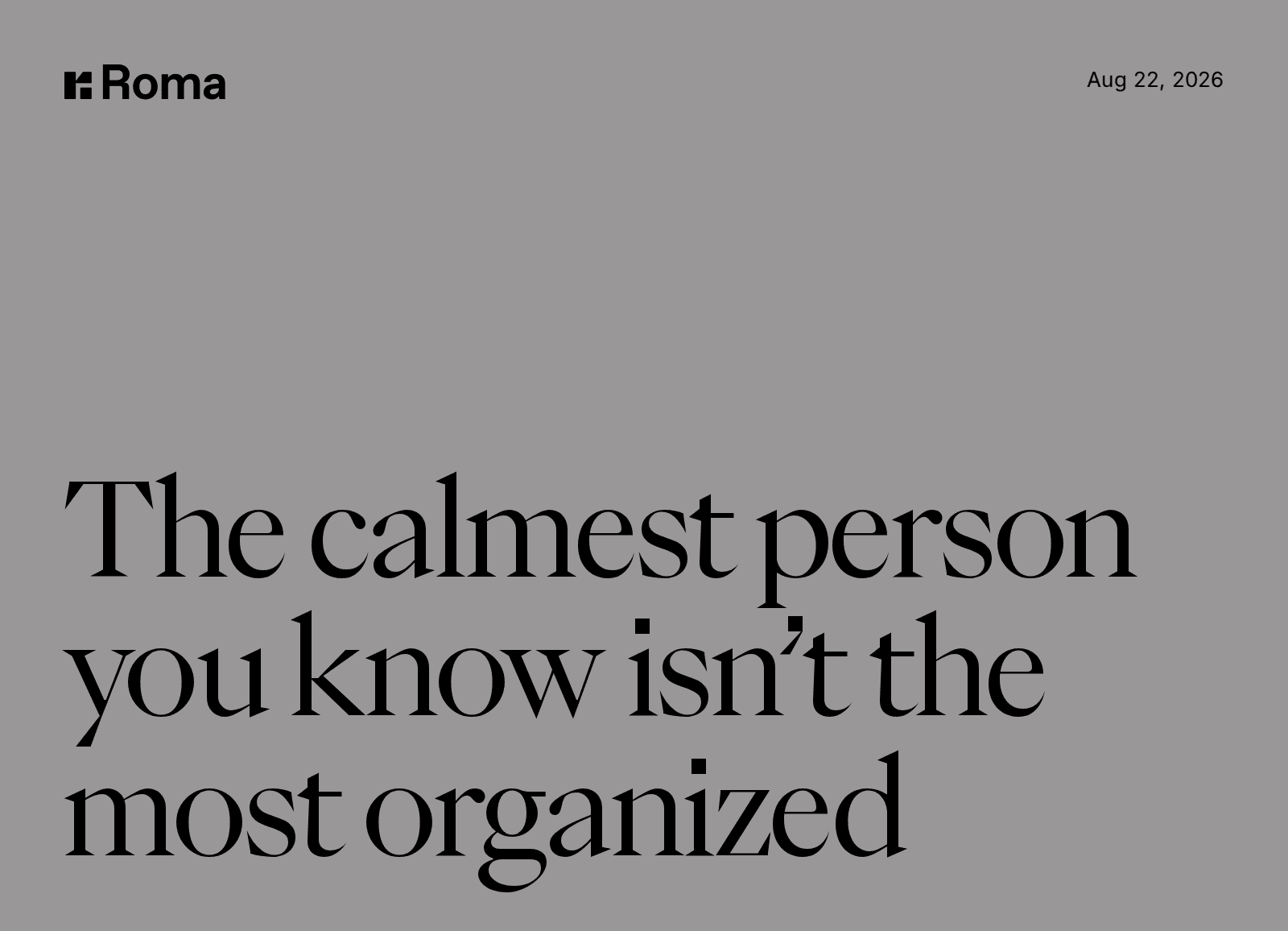 09 The Calmest Person In The Room