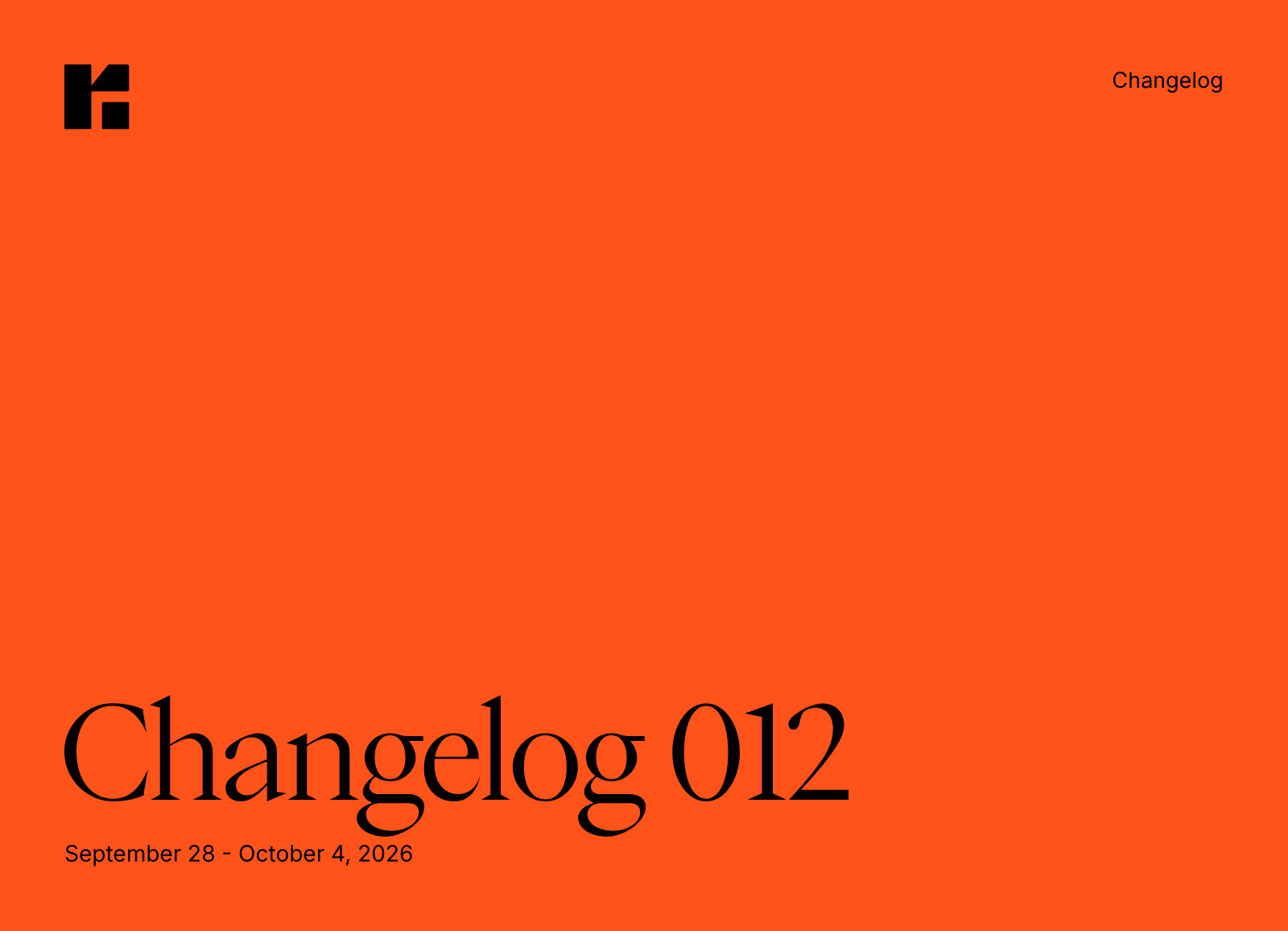 Changelog 012 Cover